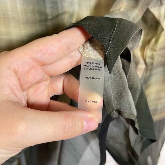 Soft Surroundings Multicolor Plaid Button-Down Shirt - Picture 3 of 5